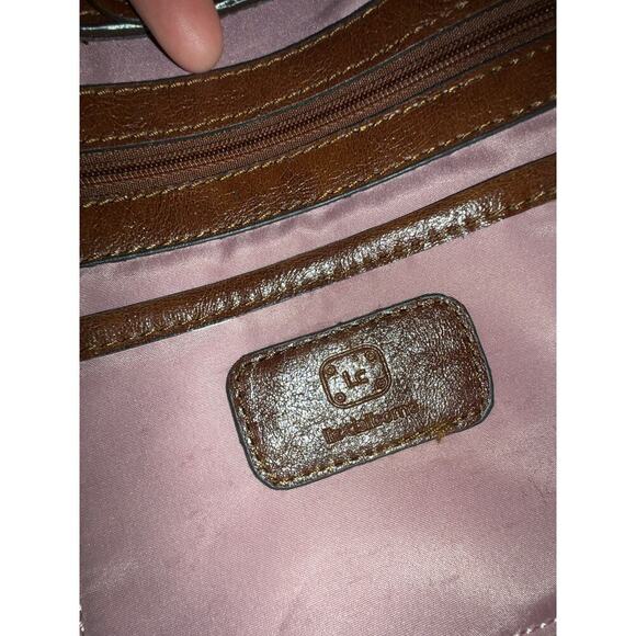 VTG Liz Claiborne Mocha Mousse Leather Shoulder Bag Excellent Cond - Picture 8 of 8